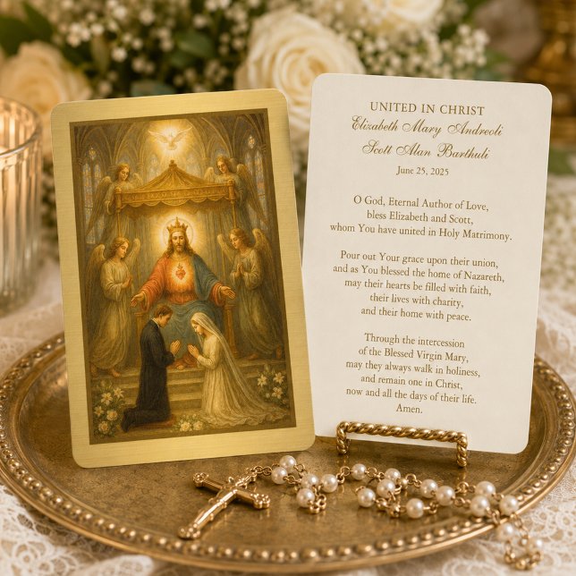 Catholic Wedding Prayer Card Jesus  (Creator Uploaded)