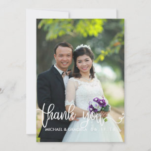 Catholic Wedding Prayer Card   Thank You Overlay