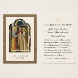 Catholic Wedding Prayer Espousal Virgin Mary