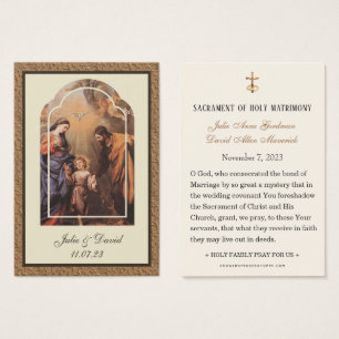 Catholic Wedding Prayer Jesus Mary Joseph