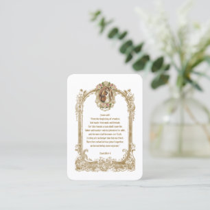 Catholic Wedding Scripture Prayer Card