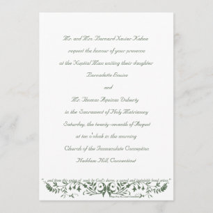 Catholic Wedding Set Invitation Template CC