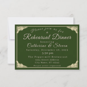 Catholic Winter Wedding Rehearsal Dinner