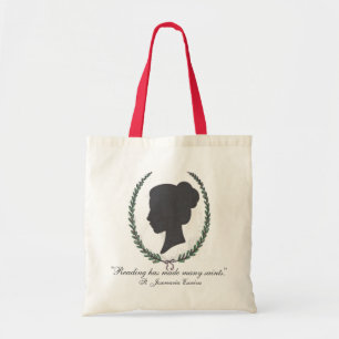Catholic Women's Study logo tote with quote Bag