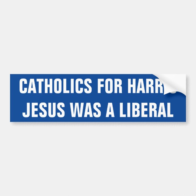 CATHOLICS FOR HARRIS BUMPER STICKER (Front)