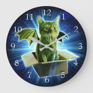 Cathulhu                                           large clock