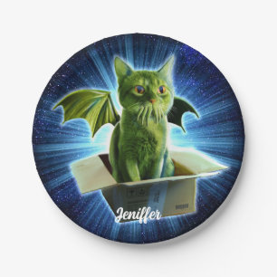 Cathulhu paper plate