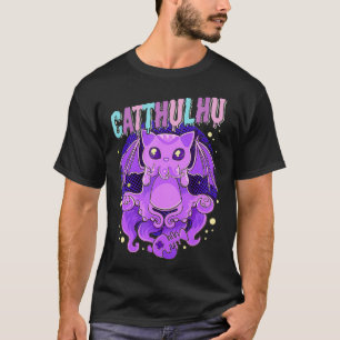 Cathulhu Tshirt Creepy Cute Kawaii Pastel Goth Cat