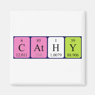 Cathy periodic table name magnet