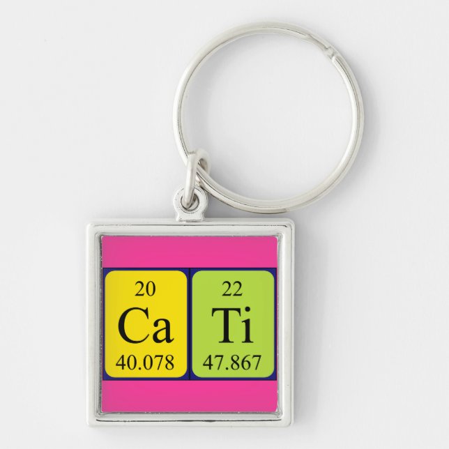 Cati periodic table name keyring (Front)