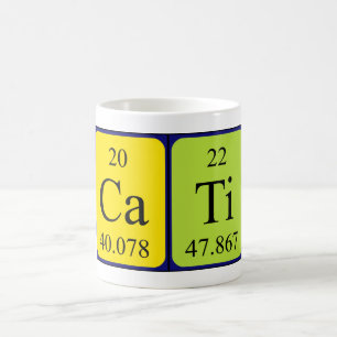 Cati periodic table name mug