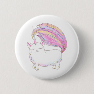 Caticorn 6 Cm Round Badge