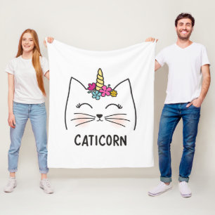 Caticorn Fleece Blanket