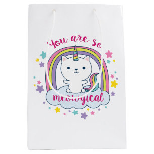 Caticorn   Gift Bag   Goodie Bag   White