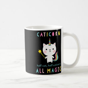 Caticorn Half Cat Unicorn Shirt Cute Girls Meowgic Coffee Mug