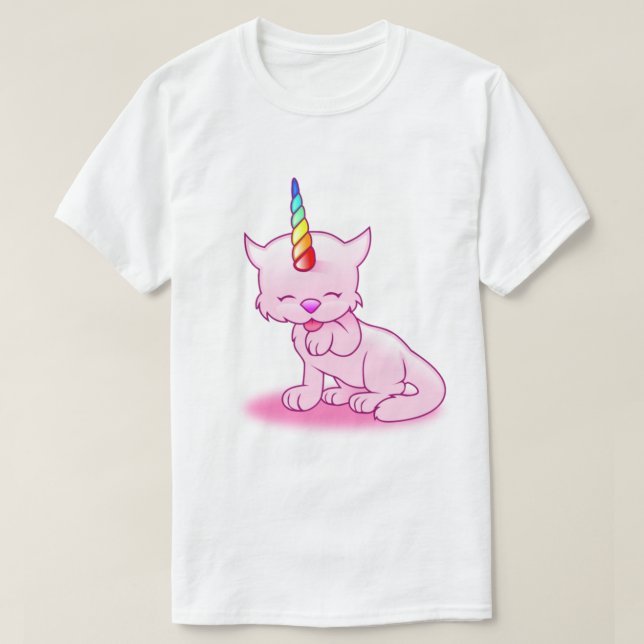 CATICORN RAINBOW CAT UNICORN T-Shirt (Design Front)