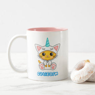 Caticorn Two-Tone Coffee Mug