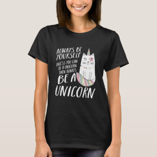 Caticorn Unicorn Cat Kittycorn Girls Women Rainbo T-Shirt