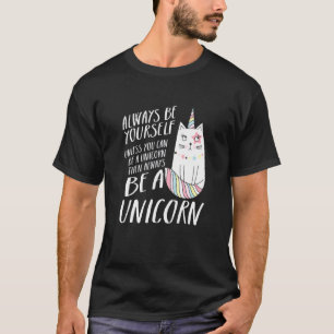 Caticorn Unicorn Cat Kittycorn Girls Women Rainbow T-Shirt