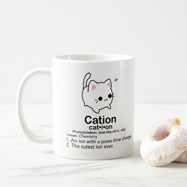 Cation Coffee Mug (With Donut)