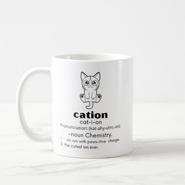 Cation definition  coffee mug (Left)