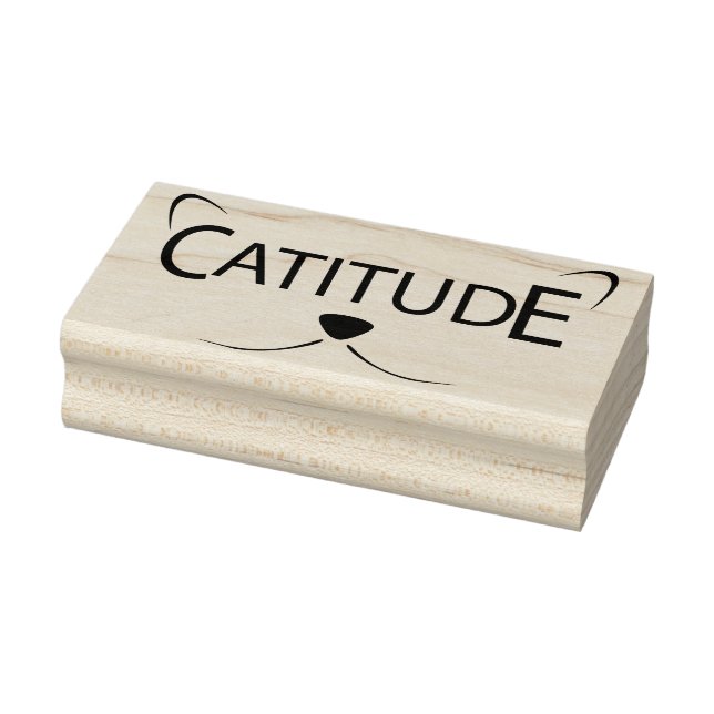 catitude art stamp (Stamp)