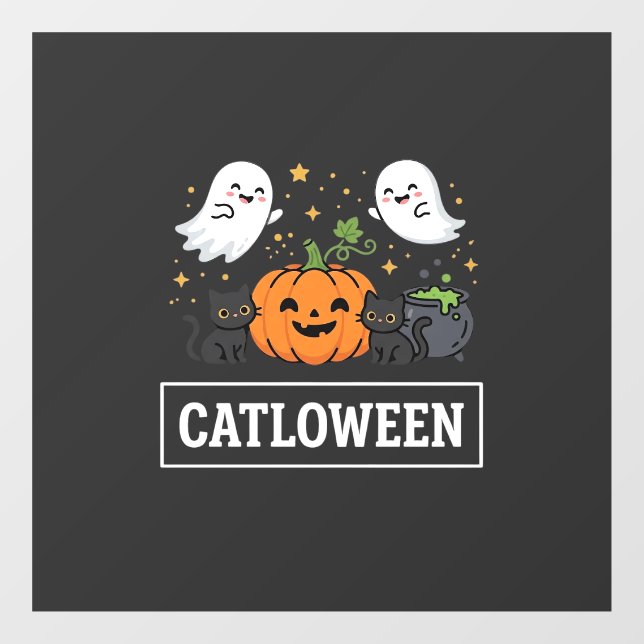 Catloween Cute Ghost Cat Halloween Design_1 (Sheet)
