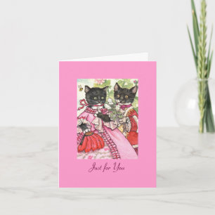 Catly love Valentine Holiday Card