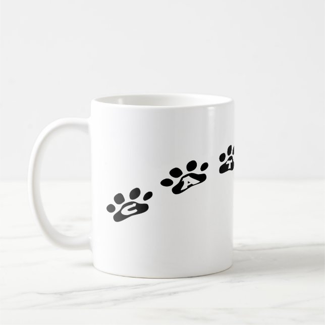 Catman Black Paws Coffee Mug (Left)