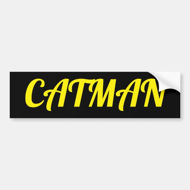 CATMAN BUMPER STICKER (Front)