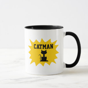 CATMAN CAT LOVER COFFEE MUGS