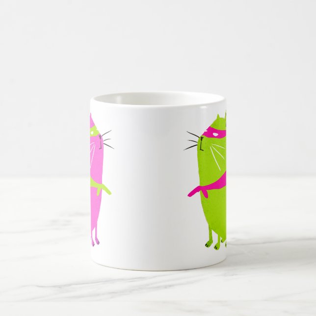 Catman Green Coffee Mug (Center)