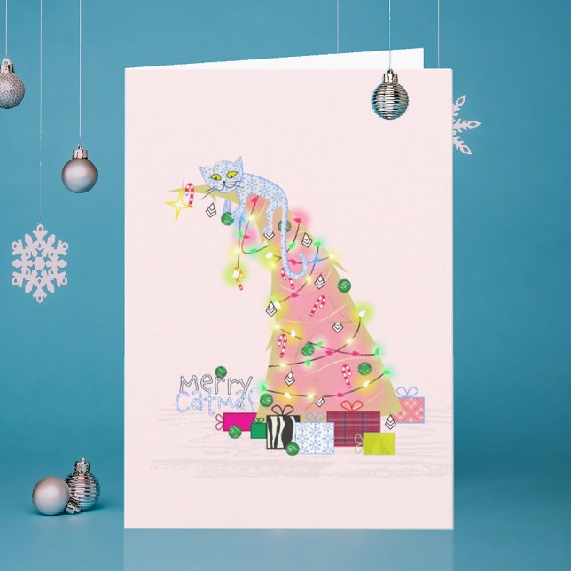 Catmas Tree Christmas Card (Creator Uploaded)