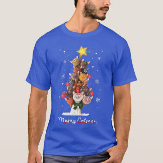 Catmas Tree Ugly Christmas Funny Xmas Cat Gift  T-Shirt
