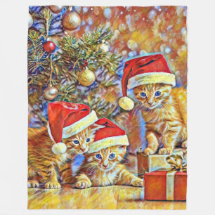 Catmass Fleece Blanket