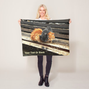 Catnap Cuties Fleece Blanket