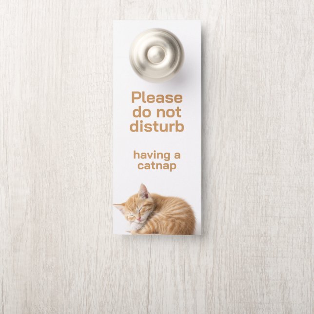 Catnap Door Hanger (On Knob)