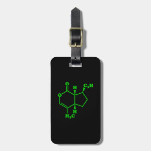Catnip Nepetalactone Molecular Chemical Formula Luggage Tag