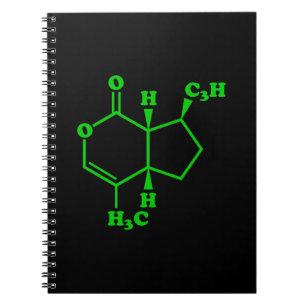 Catnip Nepetalactone Molecular Chemical Formula Notebook