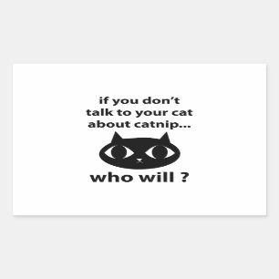 Catnip Rectangular Sticker