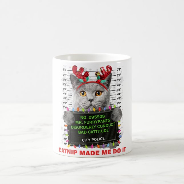 Catnip Ugly Christmas For Cat Mum Cat Dad Cat Love Coffee Mug (Center)