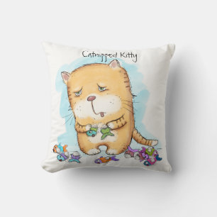 Catnipped Kitty Cushion