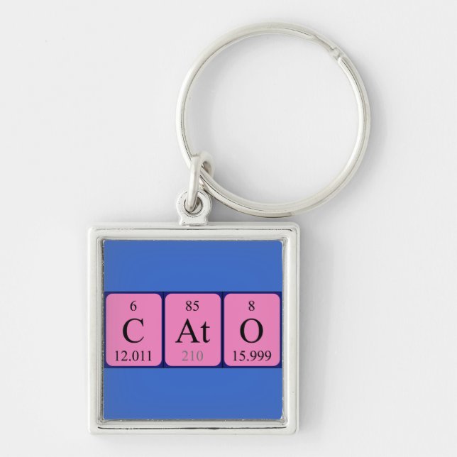 Cato periodic table name keyring (Front)