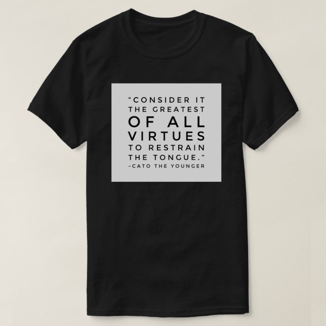 Cato the Younger T-Shirt (Design Front)