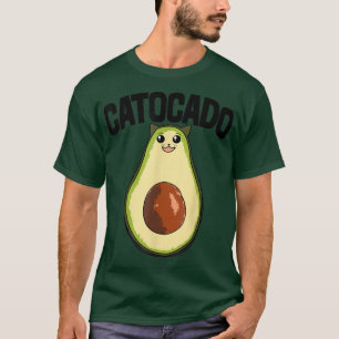 Catocado Funny Avocado Fruit Women T-Shirt