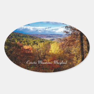 Catoctin Mountains, Maryland Oval Sticker