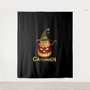 catoween Halloween cat Lovers Gift for Men Women Tapestry