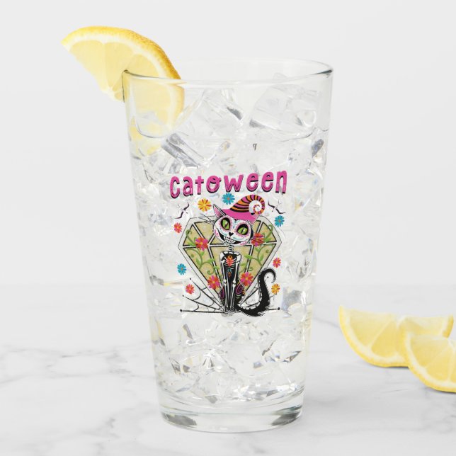 Catoween Halloween Glass (Front Ice)