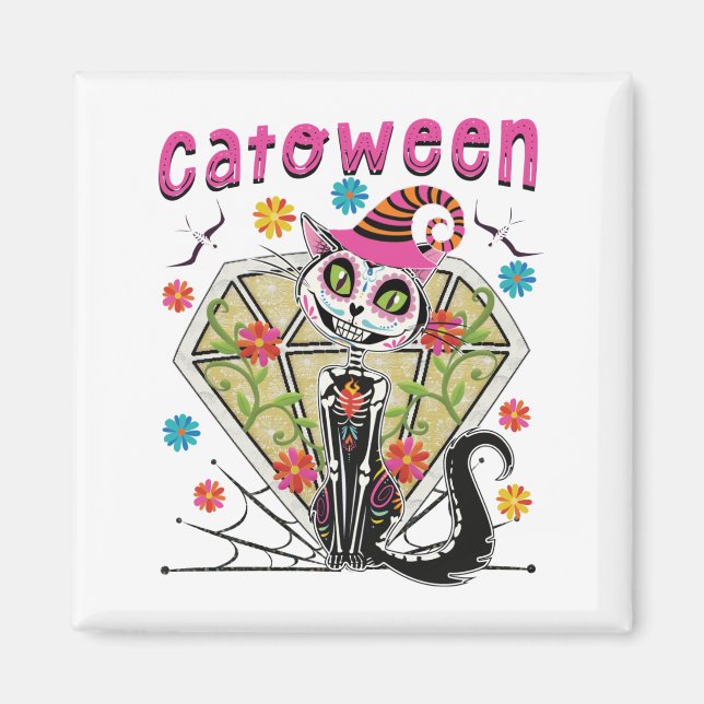 Catoween Halloween Magnet (Front)