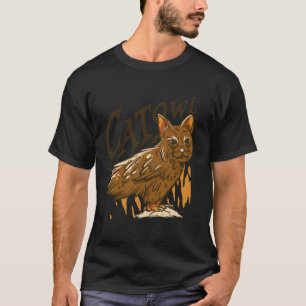 Catowl Owl Beautiful Bird Cat Funny T-Shirt